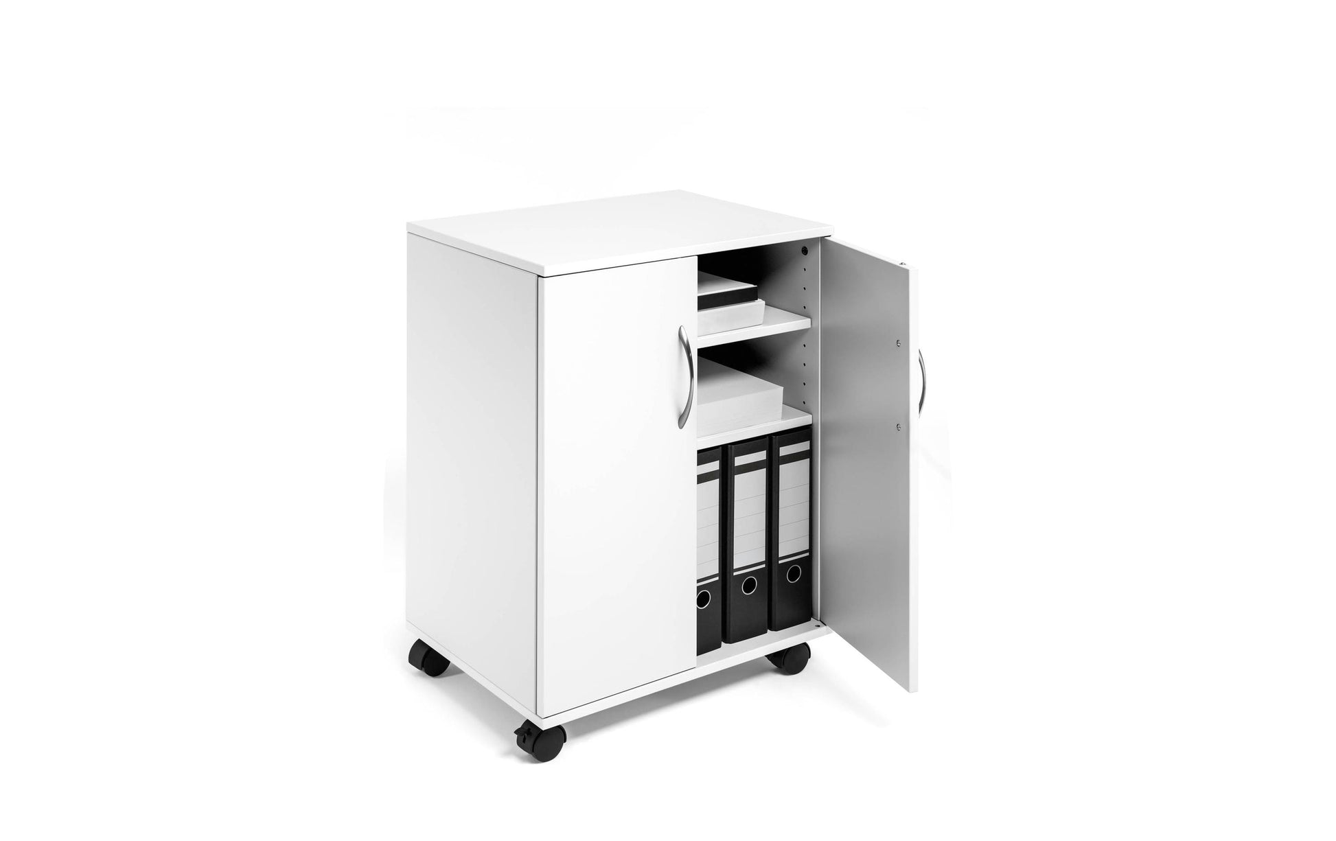 Durable Multifunktionswagen – Spanplatte, Weiss, 52,8 × 73,7 × 40 cm