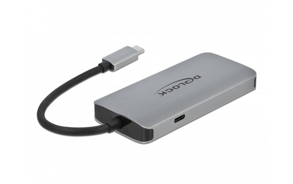 DeLOCK 63252 Multiport-Adapter – USB-C, 3× USB-A, GbE, für Windows/Mac