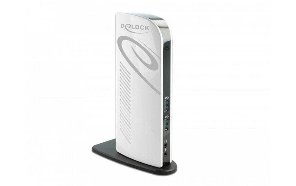DeLOCK 87771 Dockingstation – USB-A, 2× HDMI, 6× USB-A, GbE, 3,5 mm Audio, für Windows/Mac