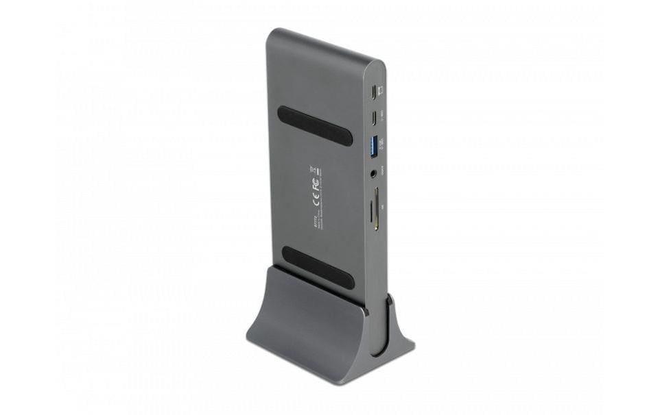 DeLOCK 87772 Dockingstation – Thunderbolt 3, 2× DP, 1× HDMI, 3× USB-A, 2× USB-C, für Windows/Mac/Android