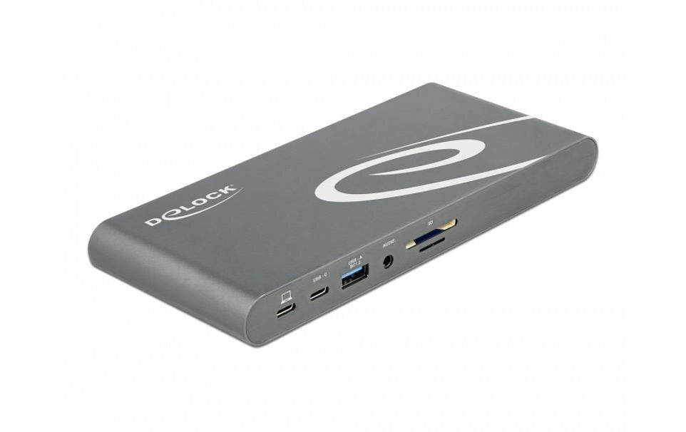 DeLOCK 87772 Dockingstation – Thunderbolt 3, 2× DP, 1× HDMI, 3× USB-A, 2× USB-C, für Windows/Mac/Android