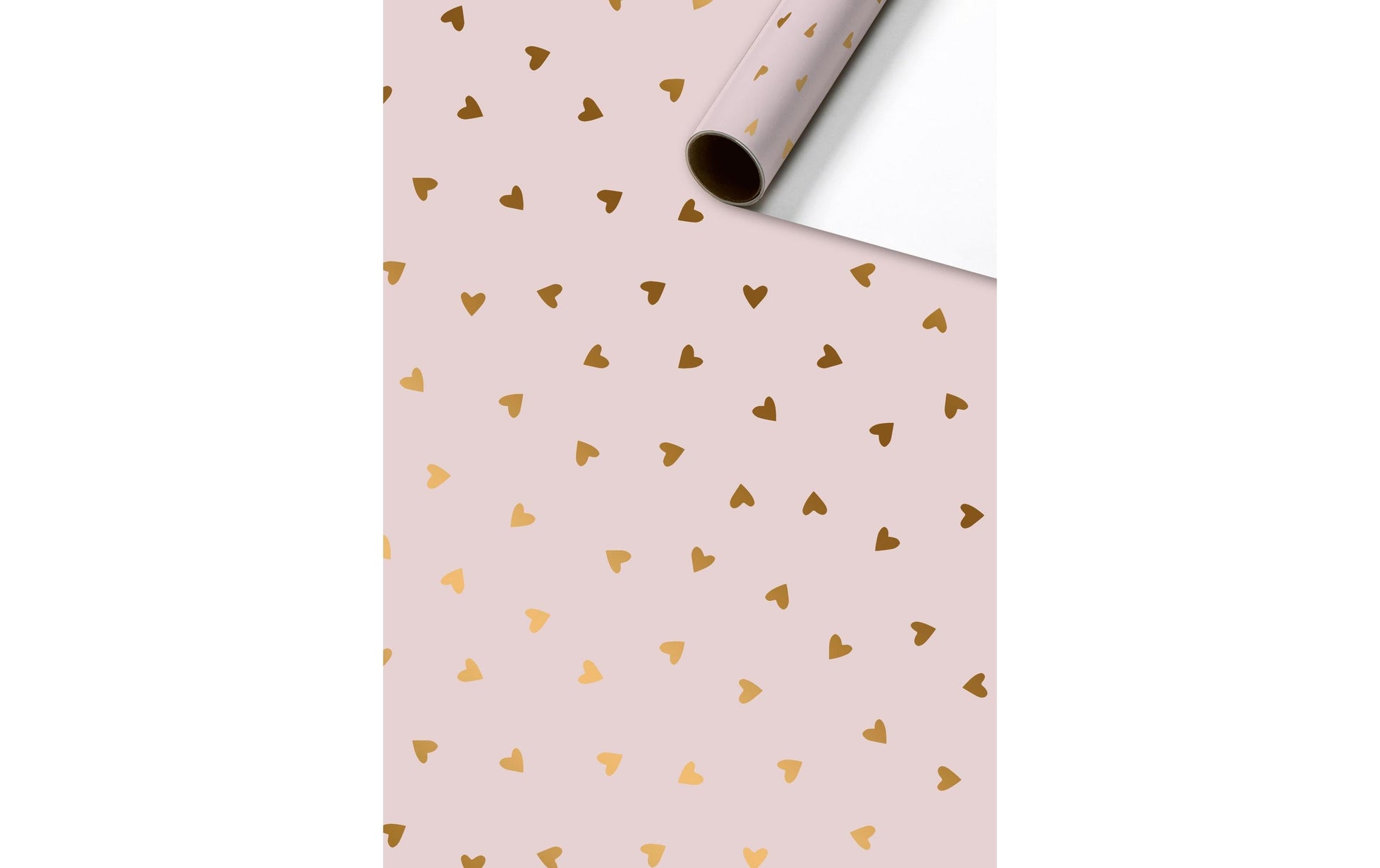 Stewo Geschenkpapier Naomi – bedruckt, Heissfolienprägung, Blindprägung – 70 cm × 1,5 m – Valentinstag