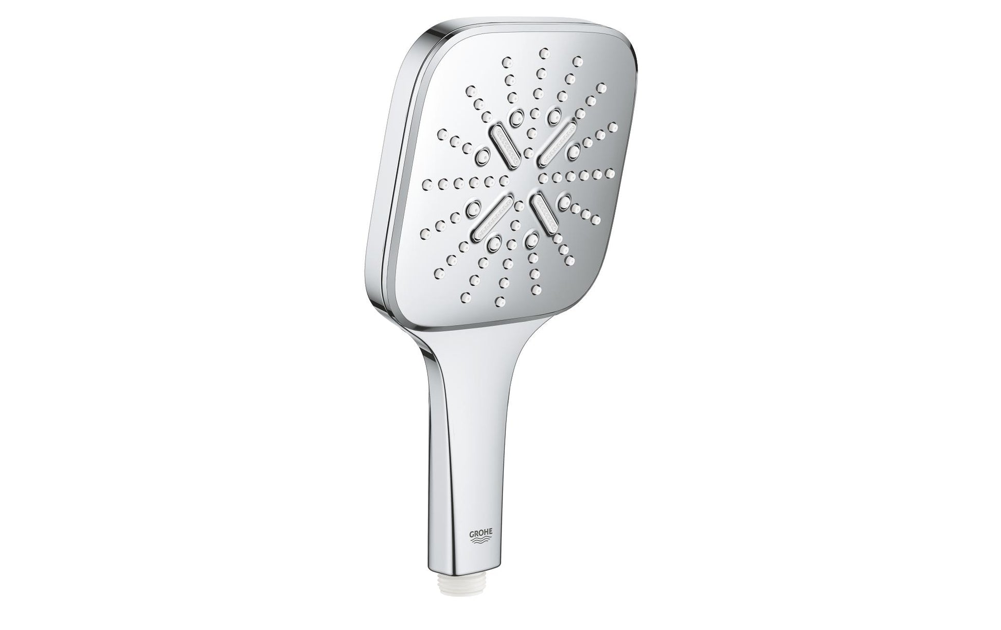 GROHE Handbrause Rainshower 130 – Kunststoff/Chrom, 9,5 l/min, 3 Strahlarten
