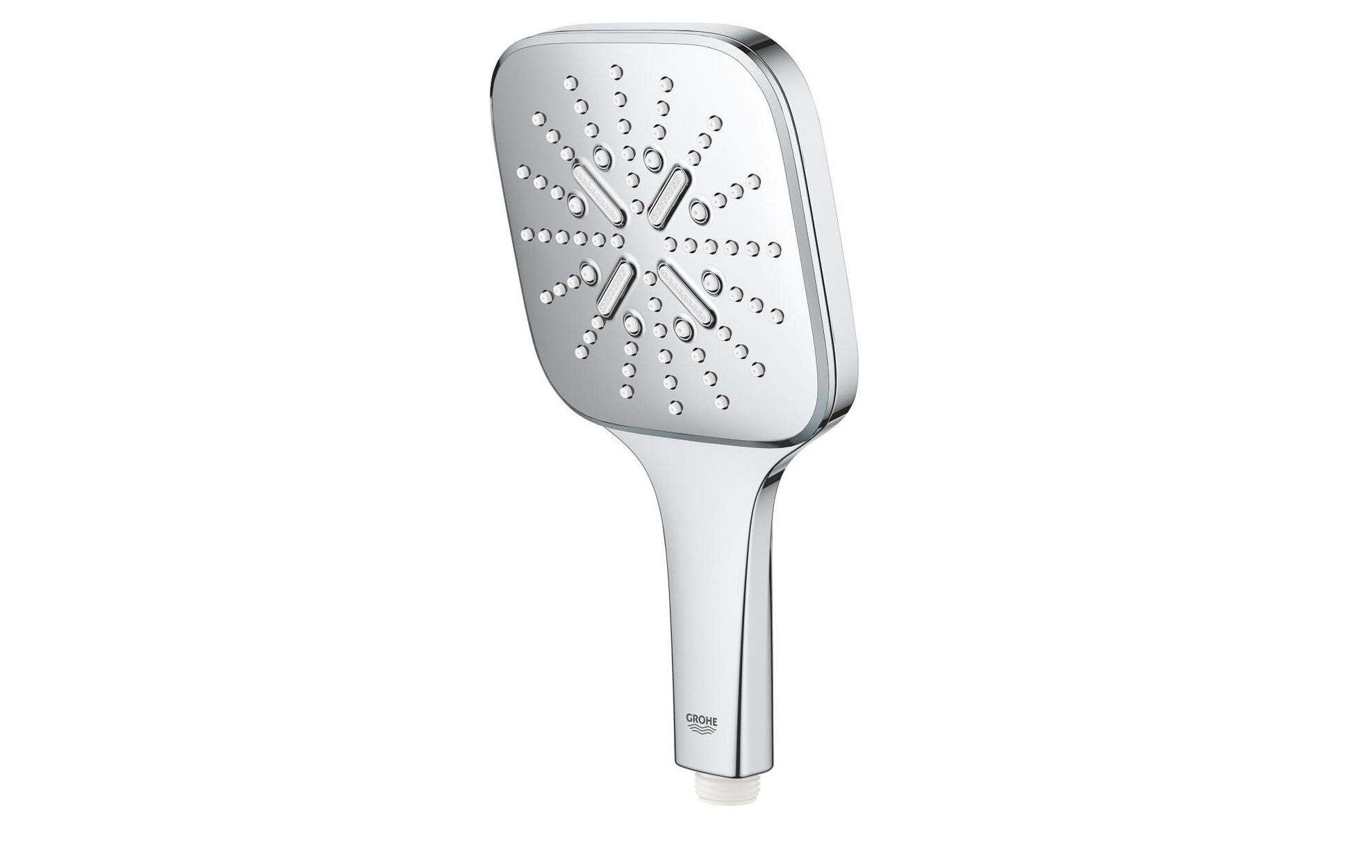 GROHE Handbrause Rainshower 130 – Kunststoff/Chrom, 9,5 l/min, 3 Strahlarten