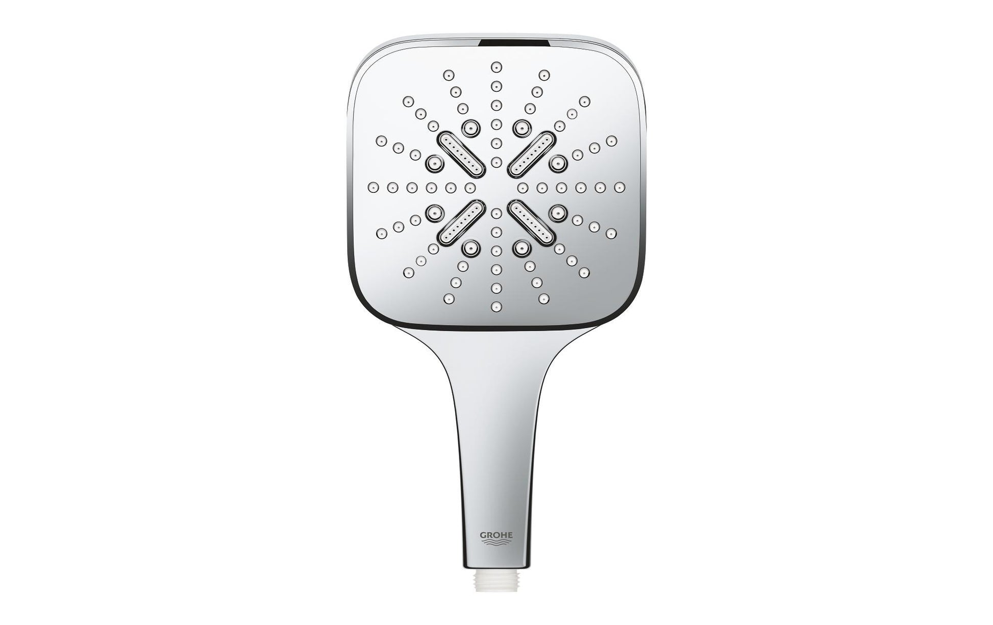 GROHE Handbrause Rainshower 130 – Kunststoff/Chrom, 9,5 l/min, 3 Strahlarten