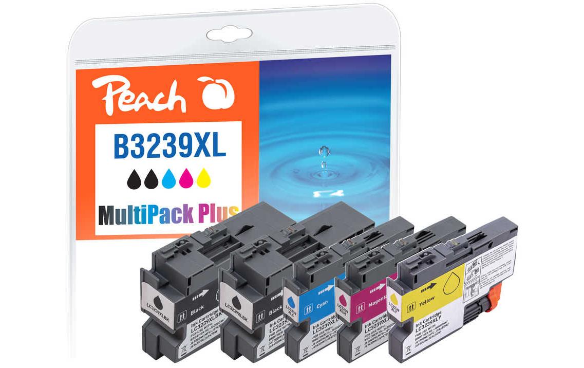Peach Tintenpatronen-Multipack LC-3239XL, CMYK, XL, 5er-Pack – für Brother HLJ 6000/6100, MFCJ 5945 und andere