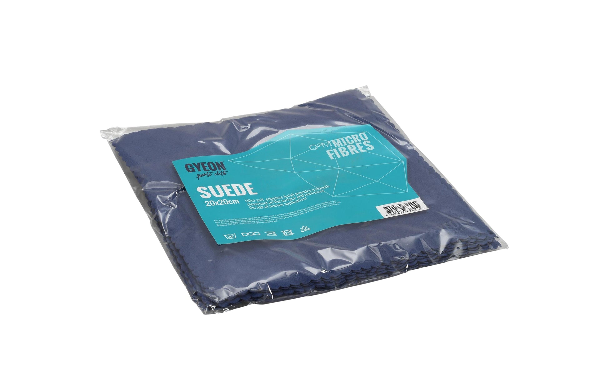Gyeon Mikrofasertuch Q2M Suede – Blau – 20 × 20 cm – 1 Stk.