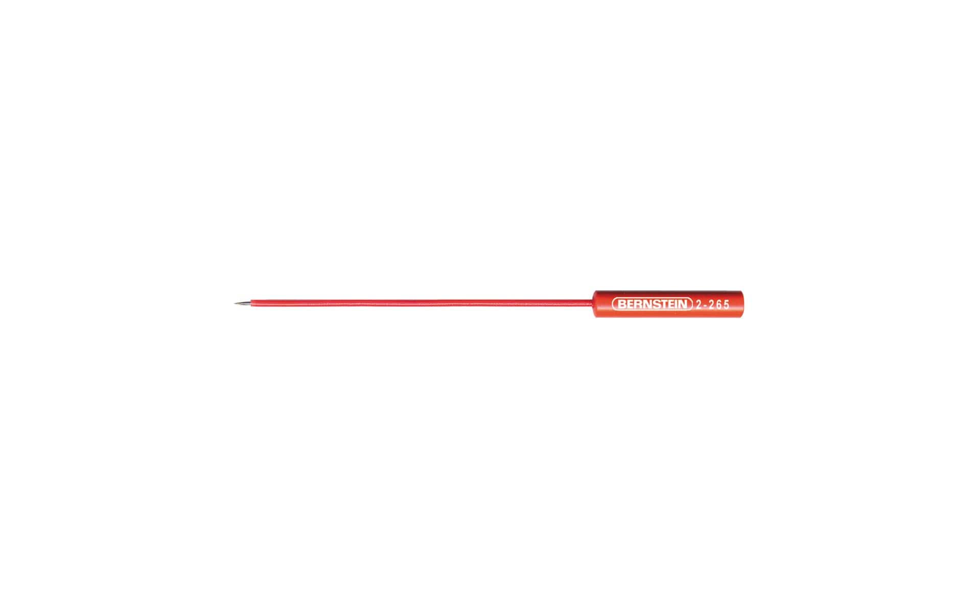 Bernstein Prüfspitze – Rot, 155 mm, Stahl, max. 30 V DC