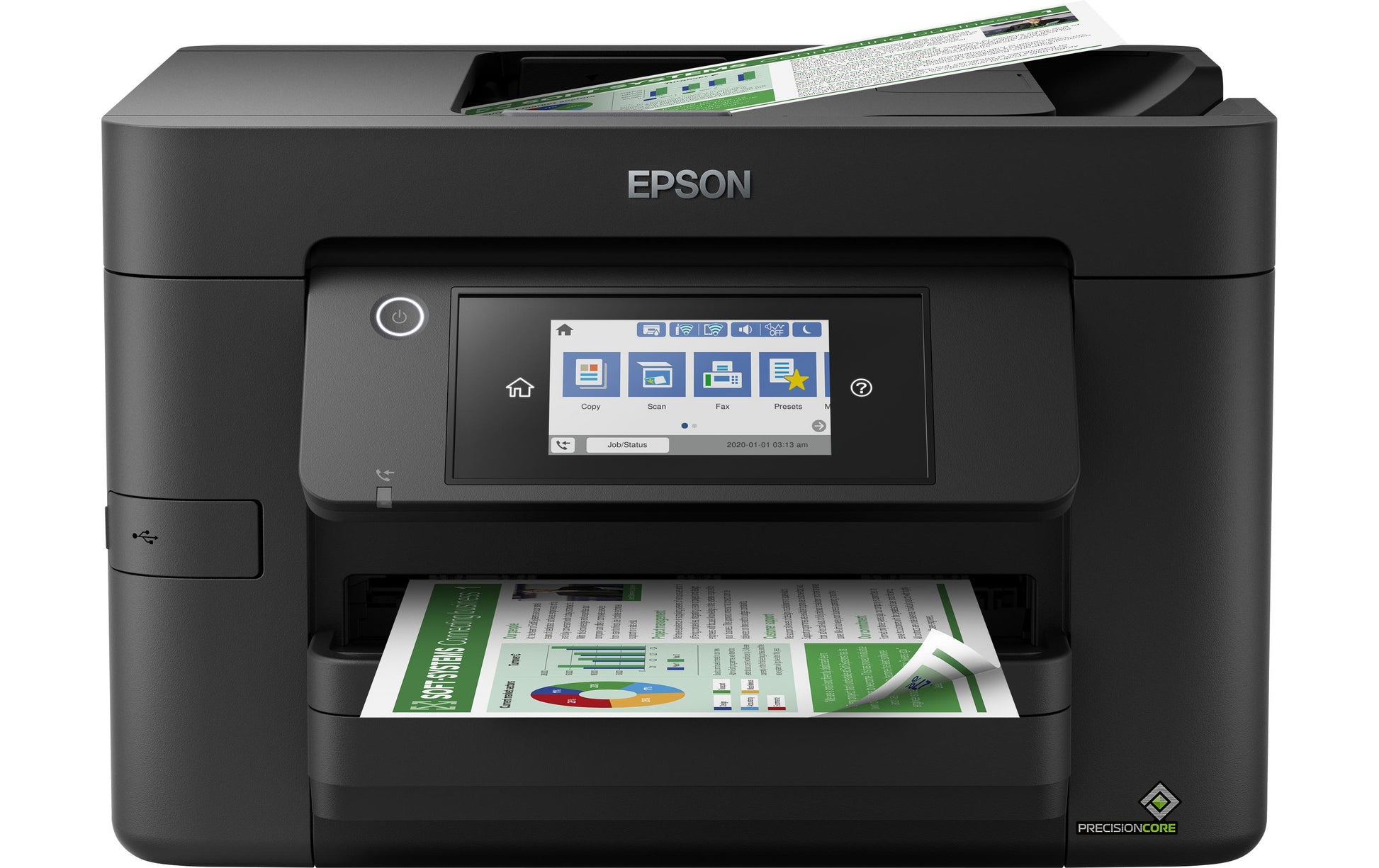 Epson WorkForce Pro WF-4820DWF – Farbiges Tintenstrahl-MFP A4, 4-in-1 – USB/WLAN – Duplex, ADF – 25 ppm S/W