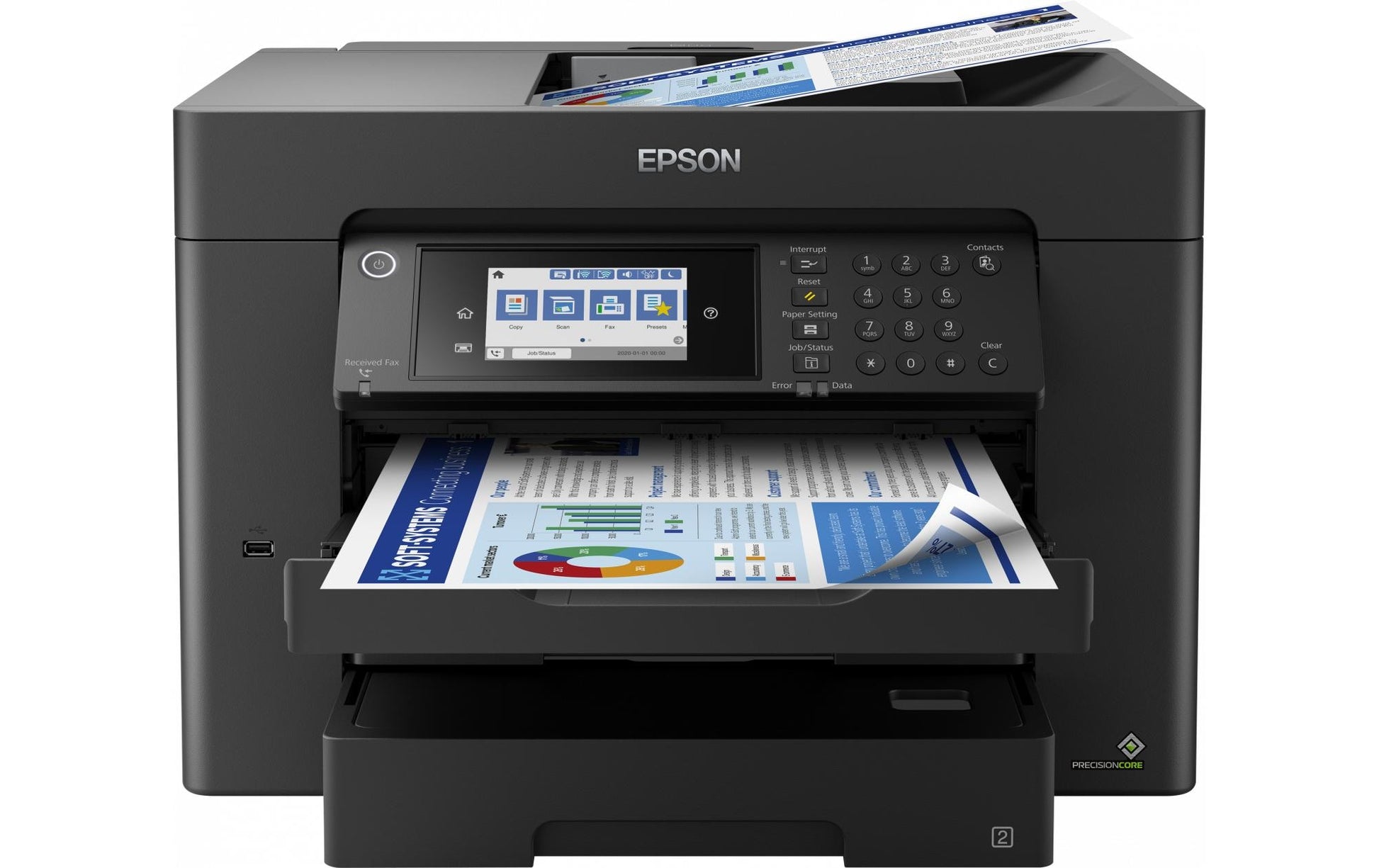 Epson WorkForce WF-7840DTWF – Farbiges Tintenstrahl-MFP A3, 4-in-1