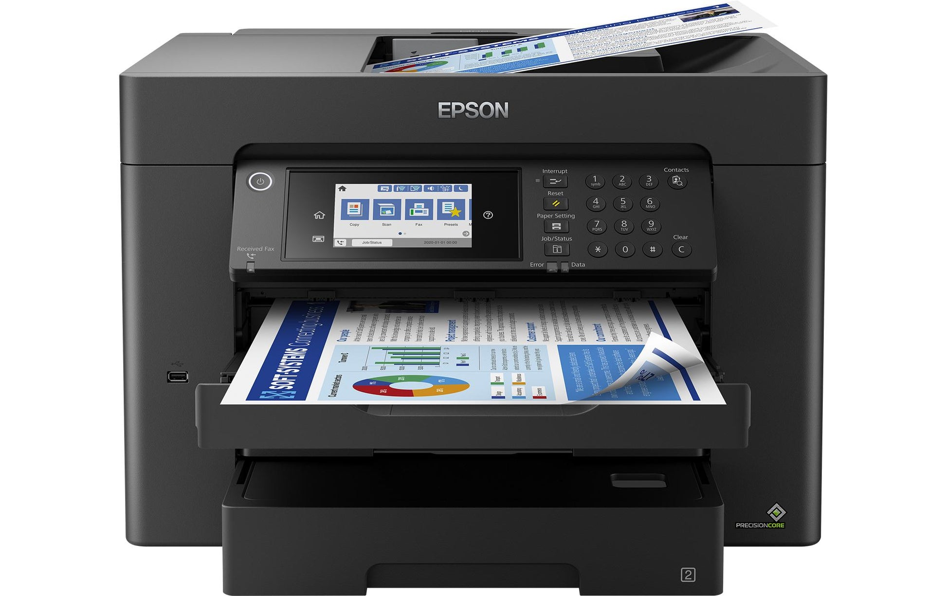 Epson WorkForce WF-7840DTWF – Farbiges Tintenstrahl-MFP A3, 4-in-1
