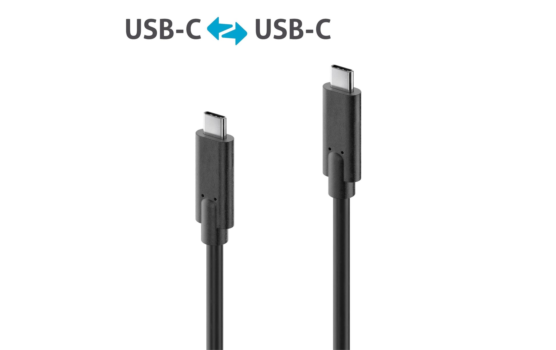 PureLink USB-C auf USB-C Kabel – USB 3.2 Gen 2 (10 Gbit/s) – 1 m – PD 100 W – Goldstecker, PVC-Mantel