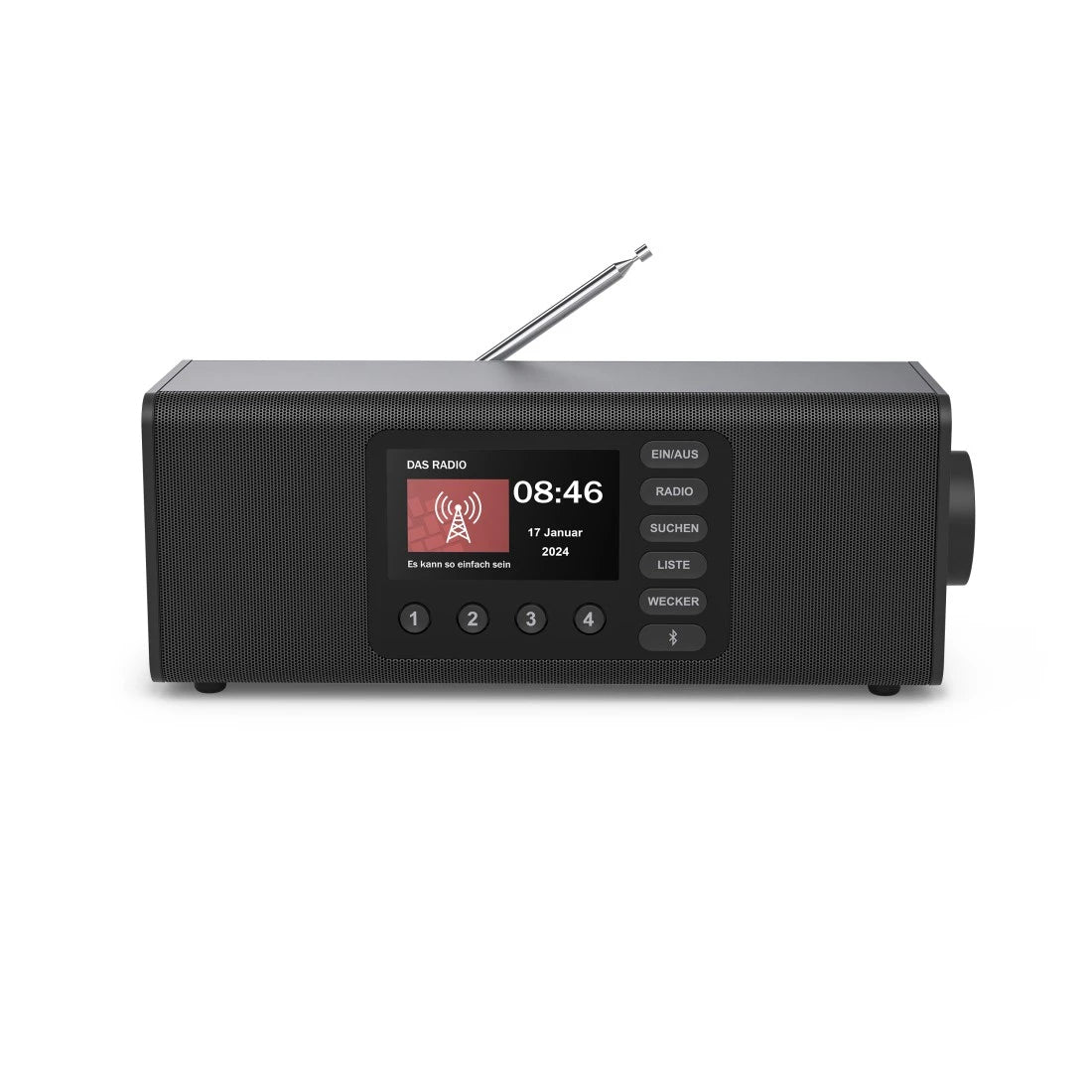 Hama DR2002 – Radiowecker DAB+/UKW, Bluetooth – Schwarz