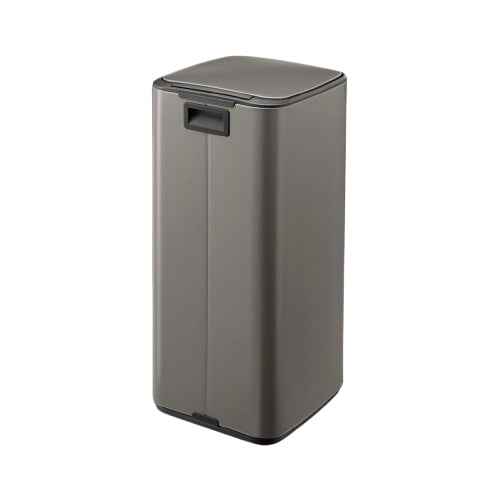 Brabantia Papierkorb – 30 l – Stahl, Platin – B × H 288 × 647 mm