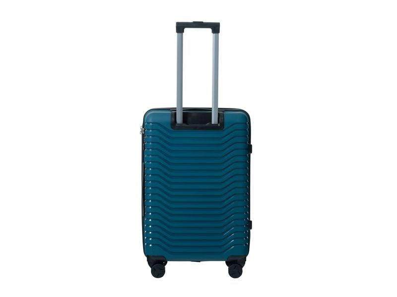KOOR Trolley – 63 l, Hartschale, 4 Rollen, mit TSA, Petrol, 40 × 66 × 26 cm
