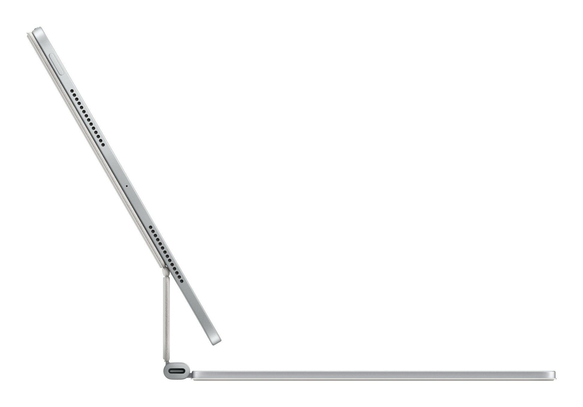 Apple Magic Keyboard – Tastatur, US-Layout (EN), mit Touchpad, Weiss – für iPad Pro (11", M5)