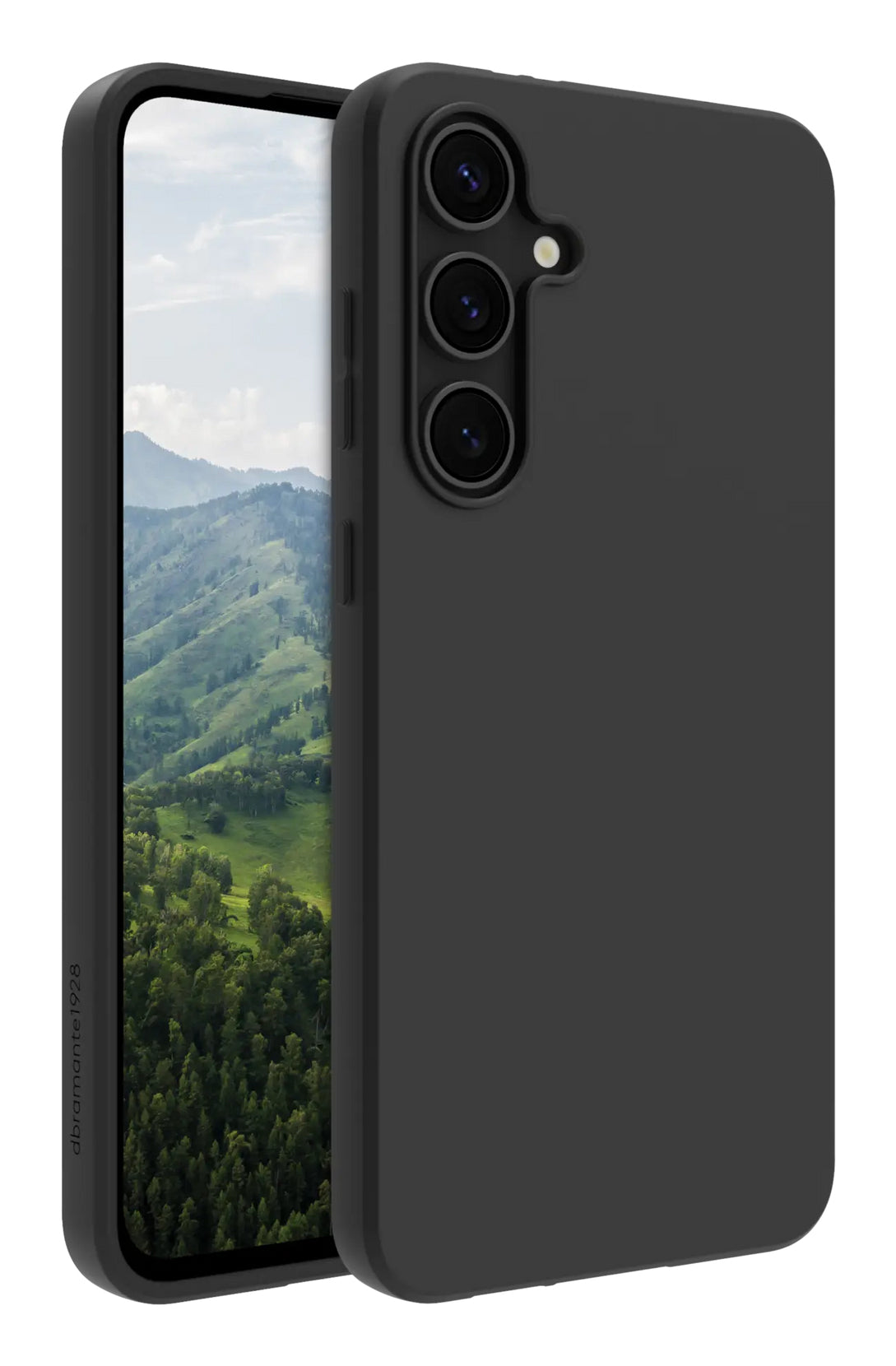 dbramante1928 Backcover – für Samsung Galaxy S24 FE, 100% recycelter Kunststoff, Night Black