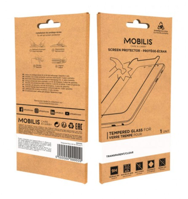 Mobilis Displayschutz – für Samsung Galaxy XCover 7 – Transparent – Gehärtetes Glas, 9H-Härte