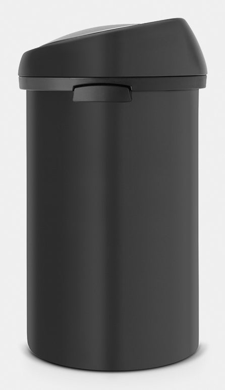 Brabantia Treteimer Touch Bin – 60 l – Edelstahl, Rund – Schwarz