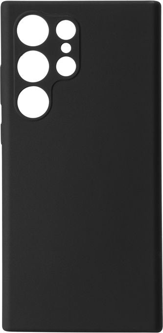eSTUFF Backcover – für Samsung Galaxy S23 Ultra, PC, Schwarz, kabelloses Laden