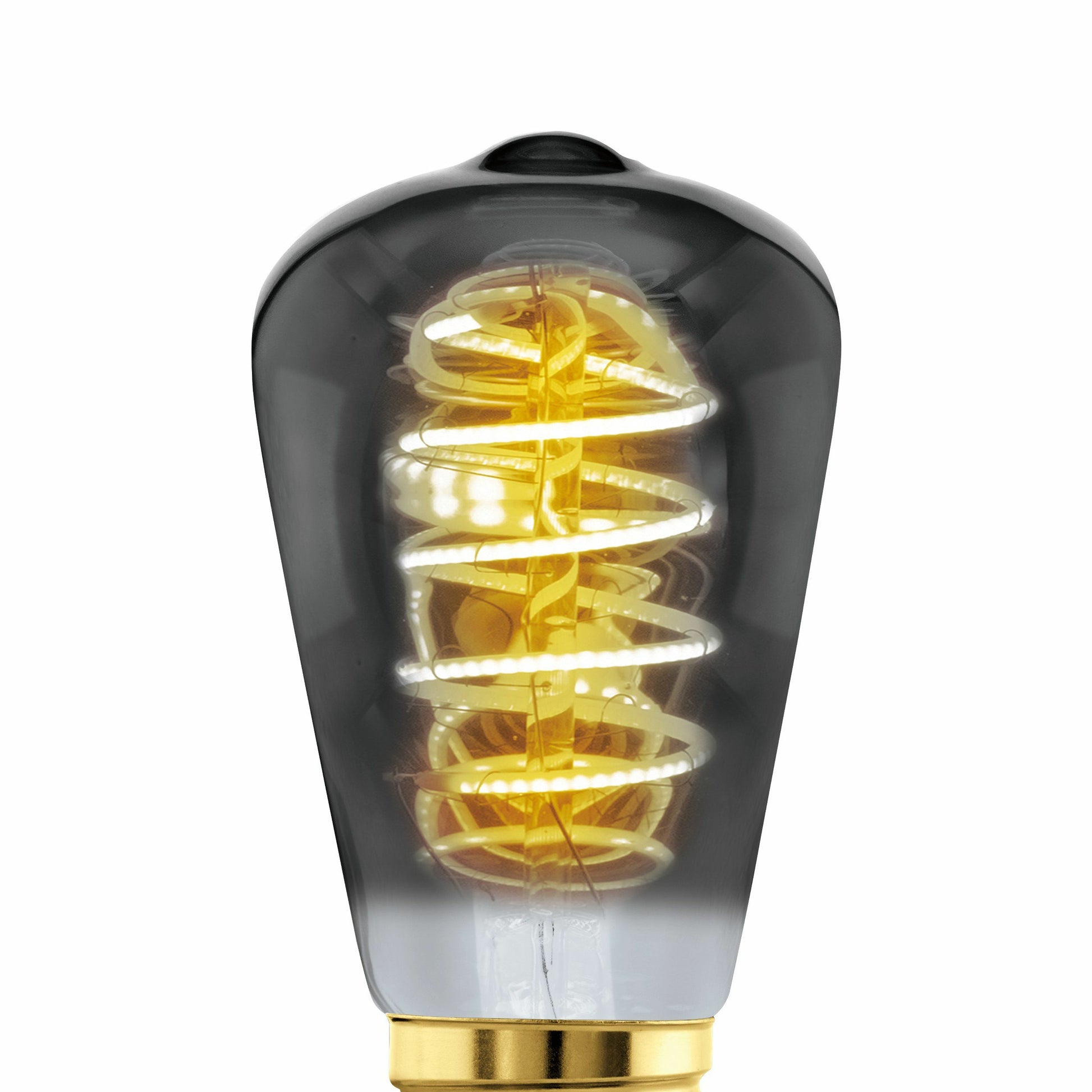 EGLO Leuchtmittel E27 ST48 – Warmweiss 2000 K, 100 lm, 4 W, dimmbar – IP20 – 1 Stk. – Schwarz, Glas