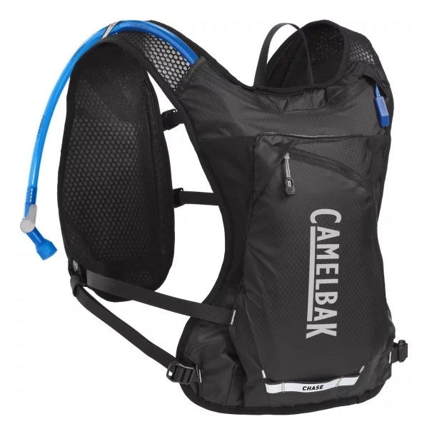 CamelBak Sportrucksack Chase Race 4 Vest – 8 l, mit Trinksystem, reflektierend – Schwarz