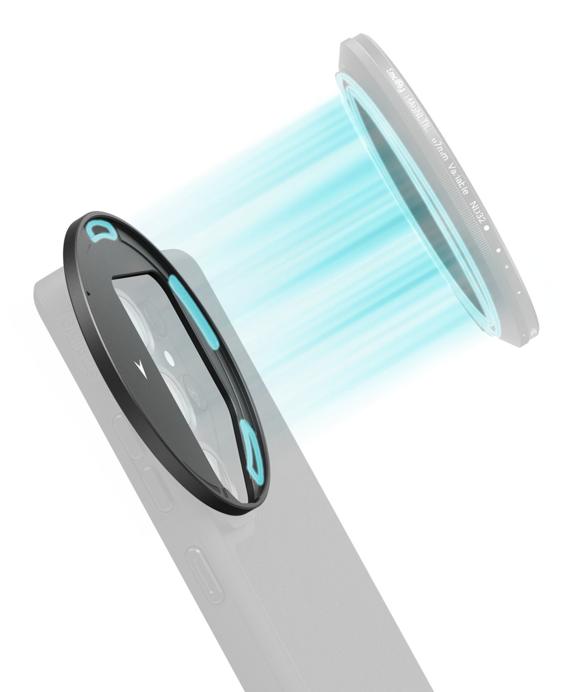 SmallRig FilMov 67 mm – Smartphone-Filter – magnetisch – für Samsung S25 Ultra – Schwarz