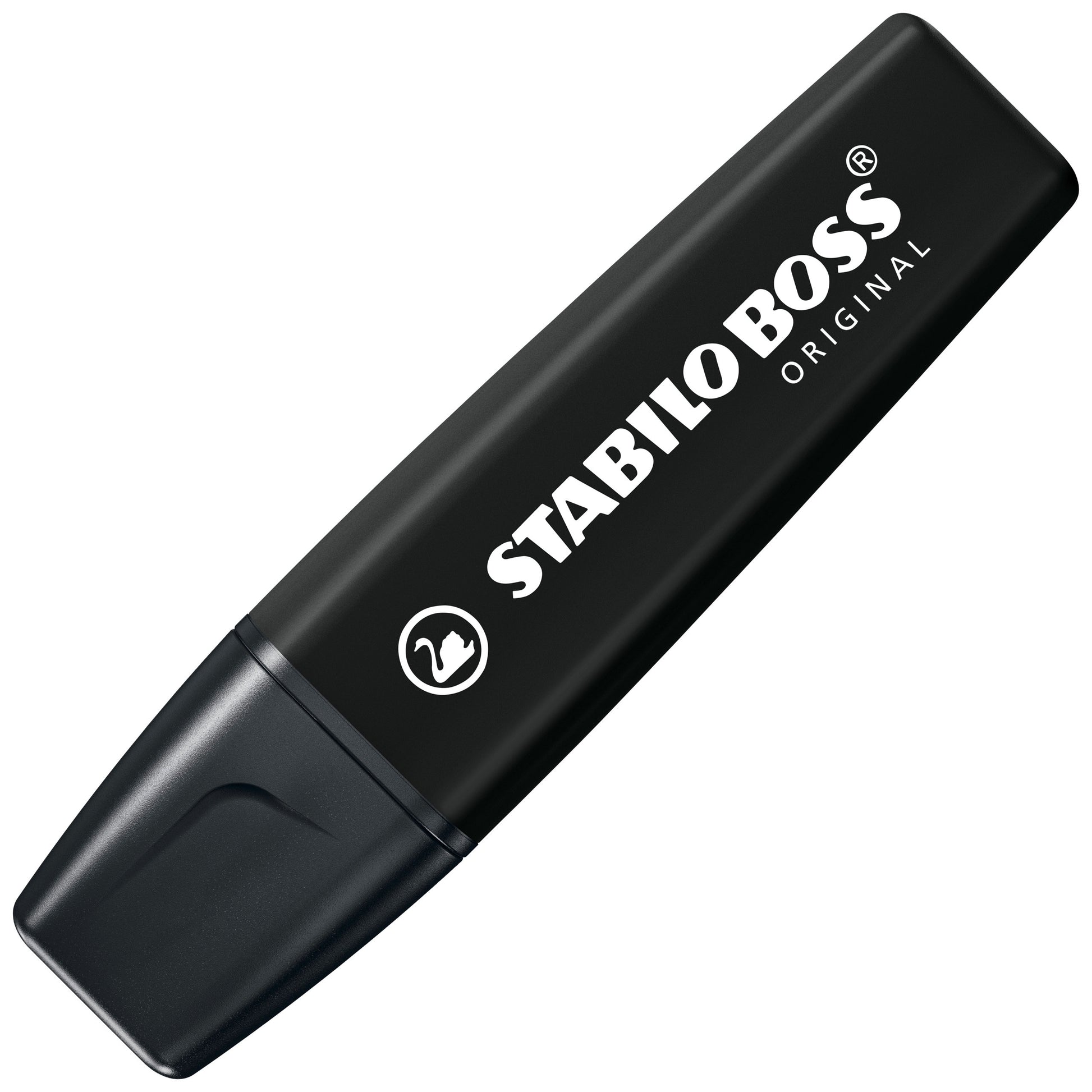 STABILO BOSS Original Textmarker Schwarz – Keilspitze, 2–5 mm, nachfüllbar