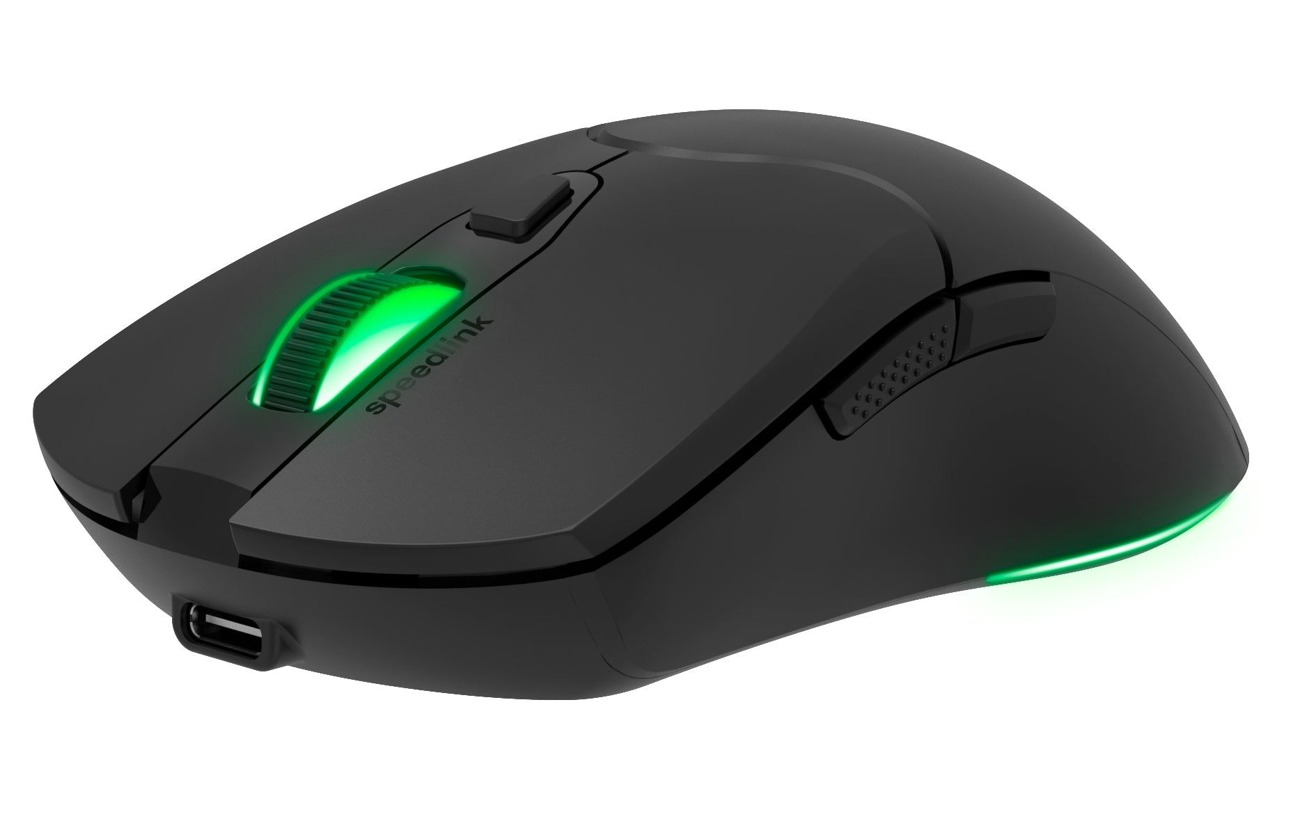 SPEEDLINK VELOX – Gaming-Maus – Kabellos (2,4 GHz), 4800 DPI, RGB-Beleuchtung, rechts, Schwarz