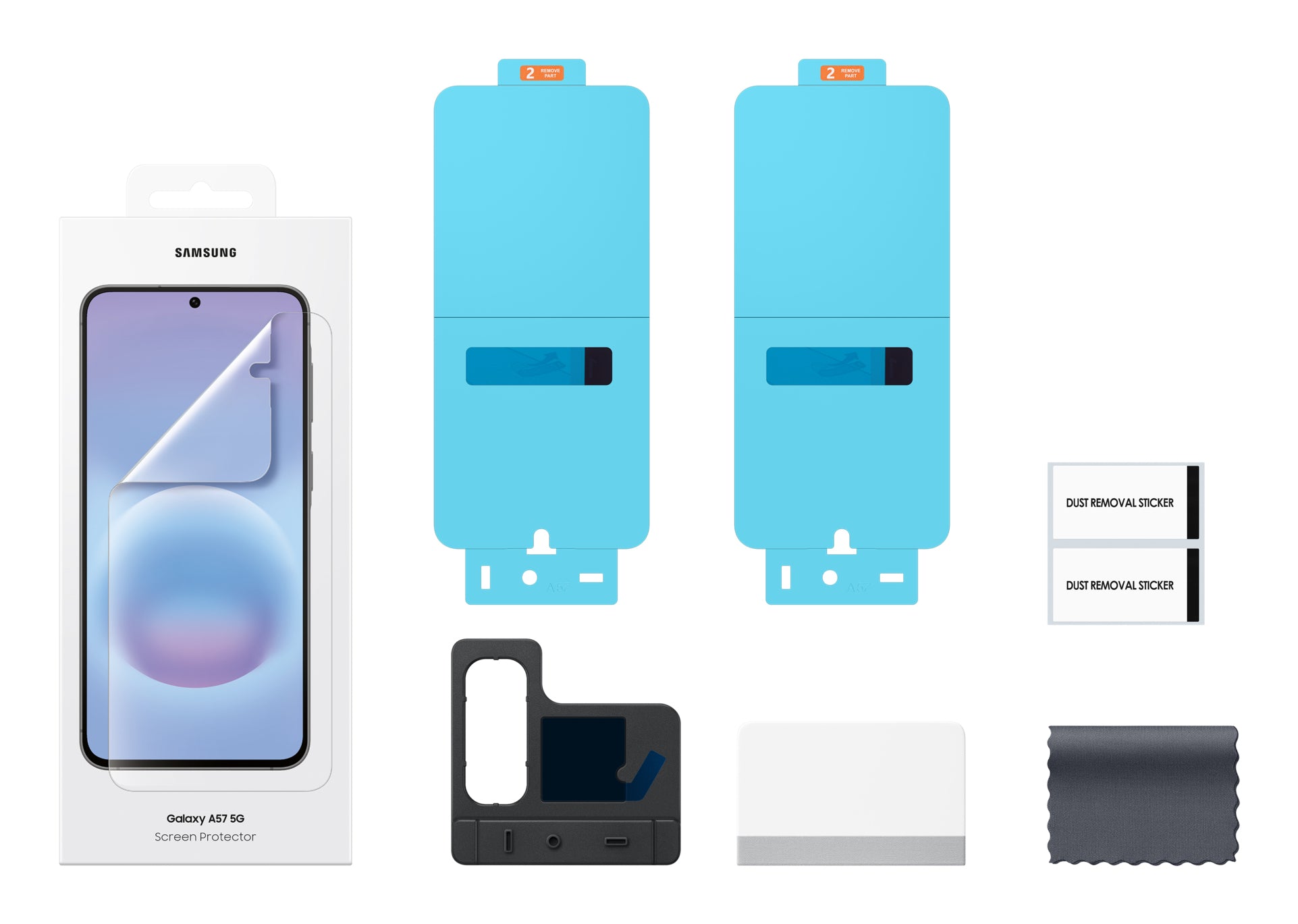Samsung Displayschutz (Folie), fettabweisend – für Galaxy A57 5G – 2er-Pack