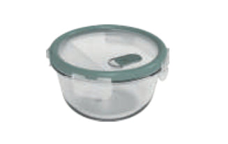 Rotho Vorratsdose 1 l, Glas (Borosilikat), Transparent