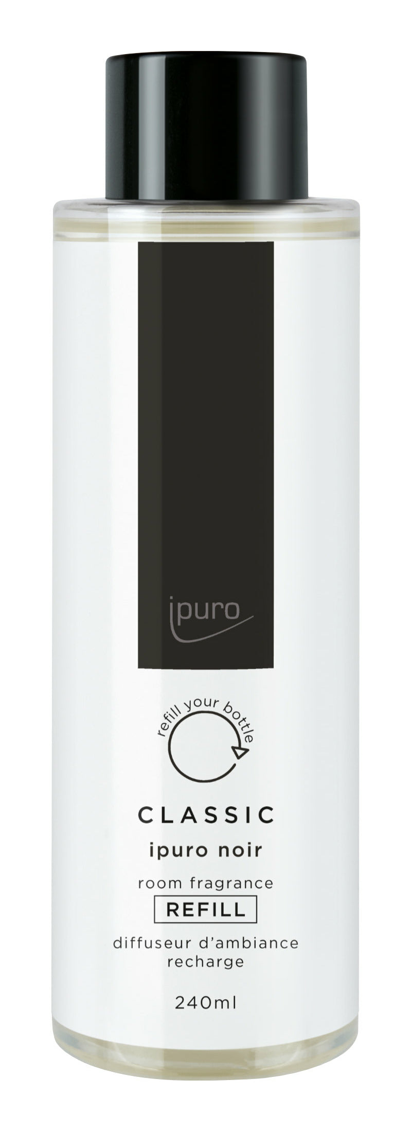ipuro Nachfüllung für Duftstäbchen, Noir, 240 ml