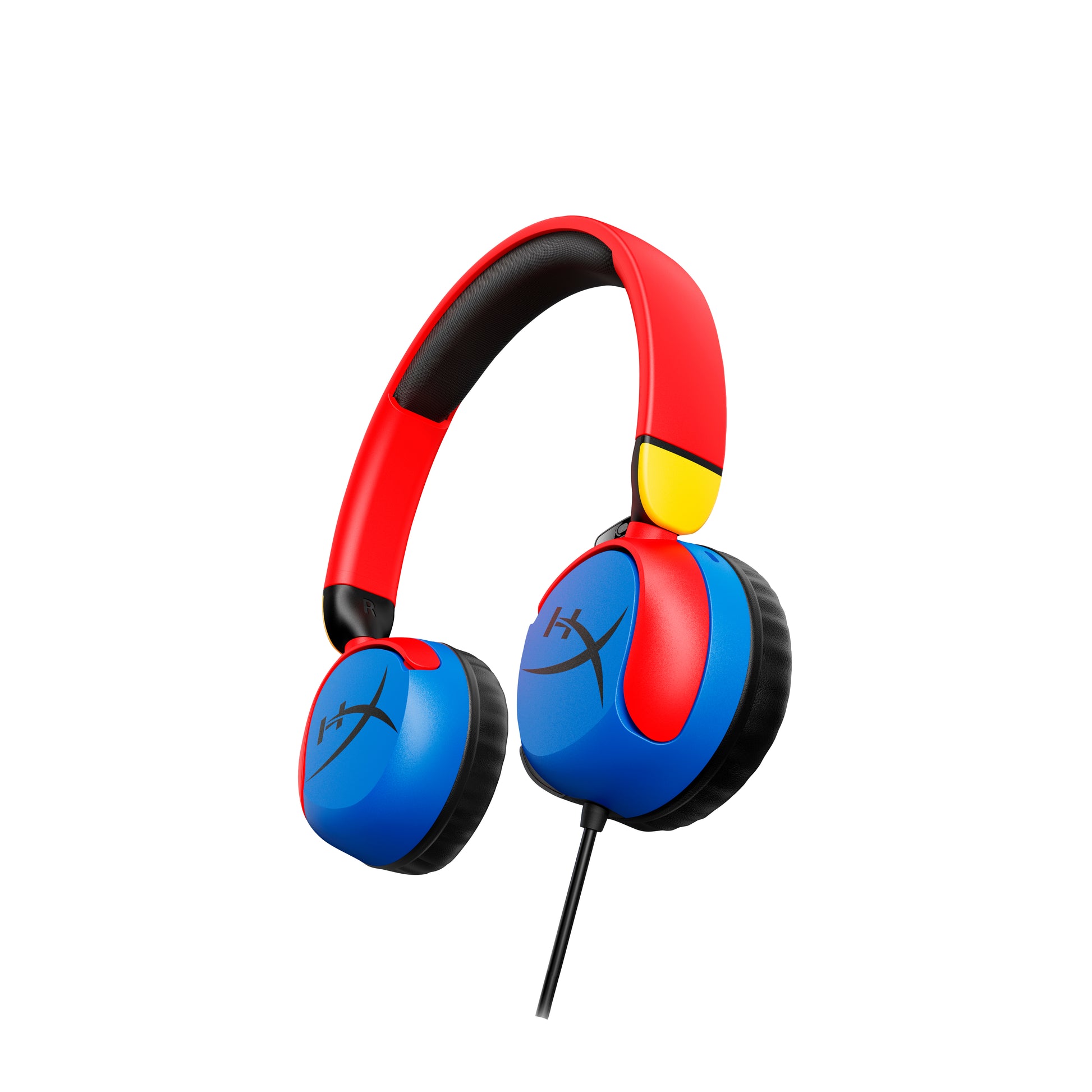 HyperX Cloud Mini – Gaming-Headset (Over-Ear) – 3,5 mm Klinke, Mikrofon mit Stummschaltung – Rot/Gelb – für PS