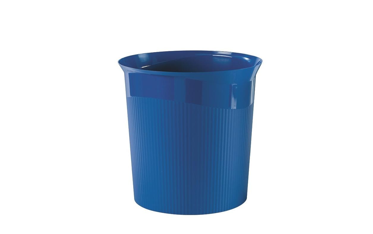 HAN Papierkorb Re-LOOP – 13 l – Kunststoff, rund – blau