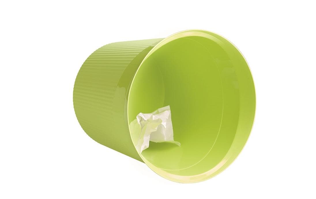 HAN Papierkorb Re-LOOP – 13 l – Kunststoff (PP), rund – hellgrün