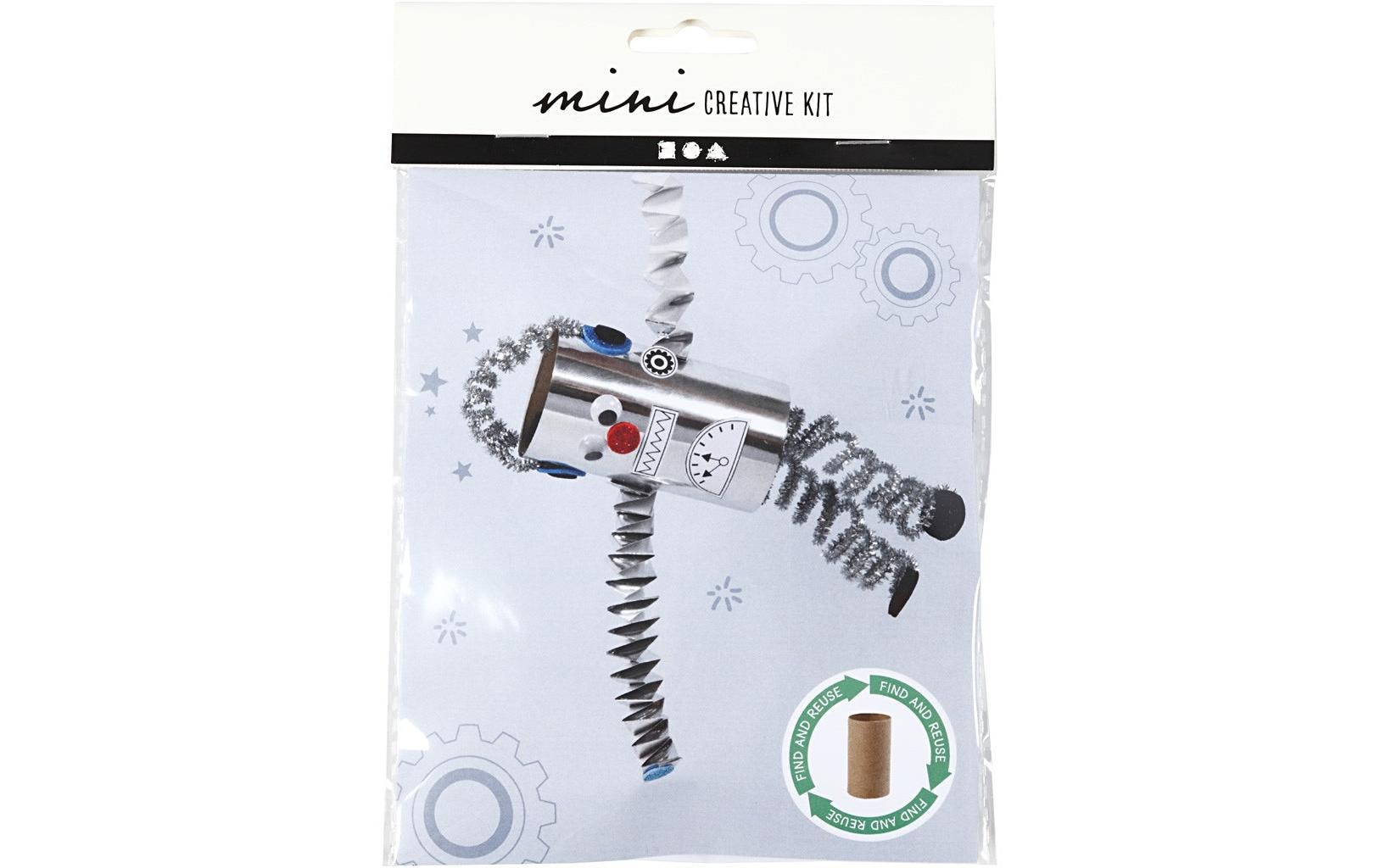 Creativ Company Bastelset – Roboter – 7-teilig – Metall, silber – ab 3 Jahren