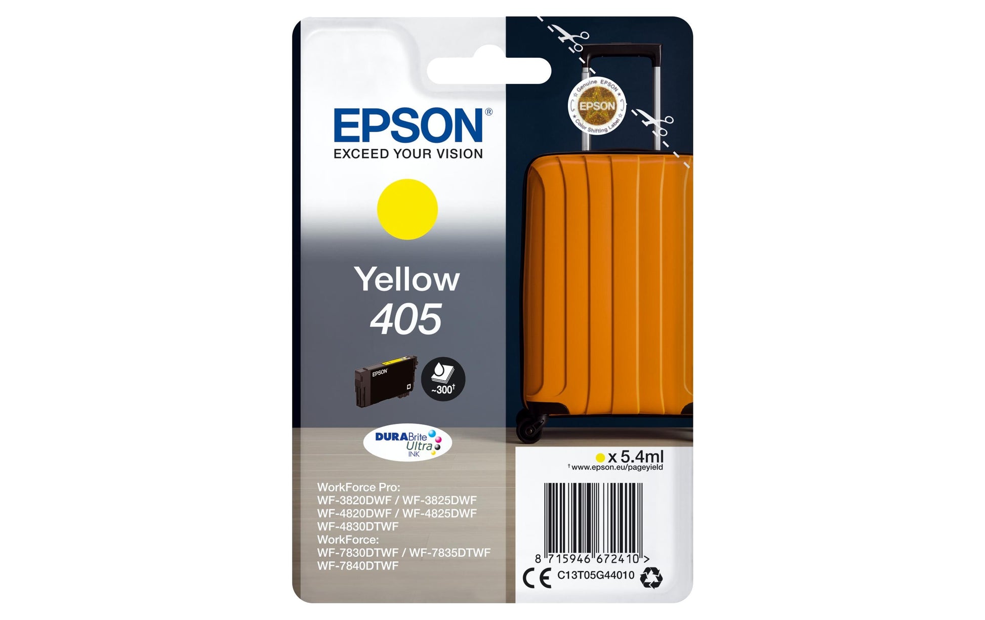 Epson Tintenpatrone 405, Gelb, 5,4 ml