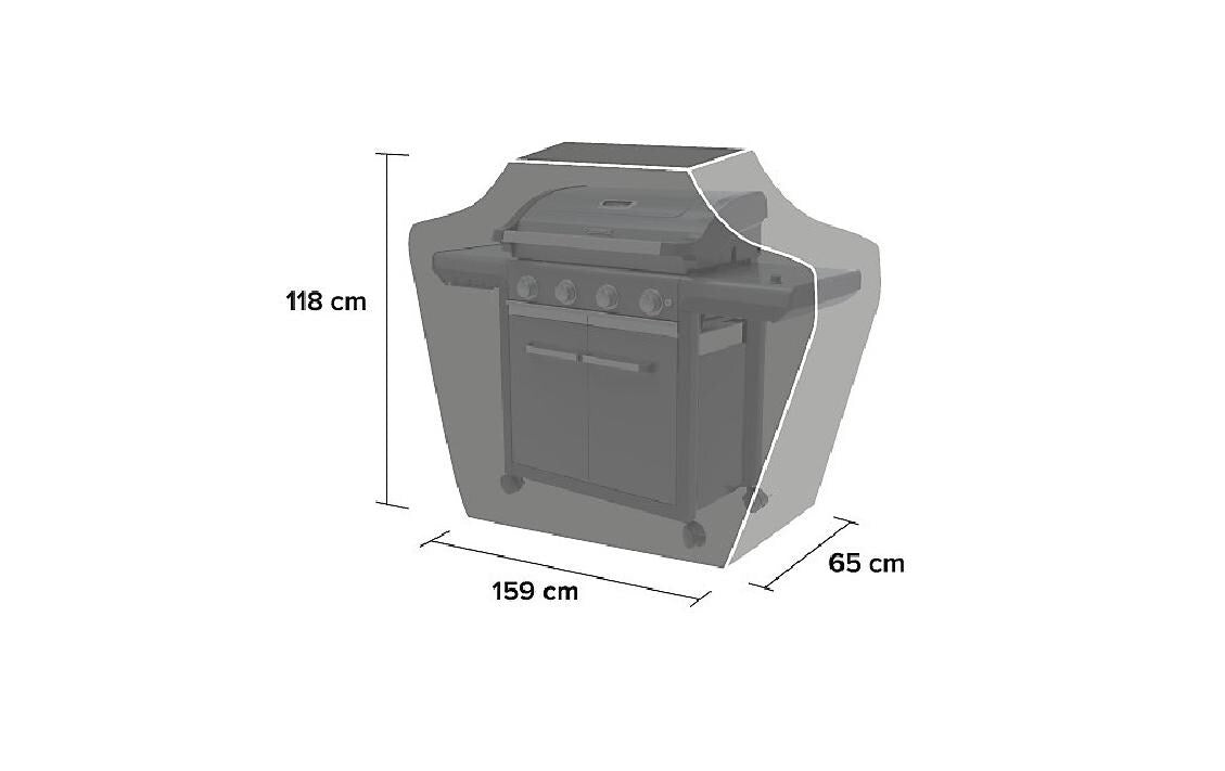 Campingaz Grillabdeckung – 159 × 65 × 118 cm, für Grills, Polyester, Schwarz