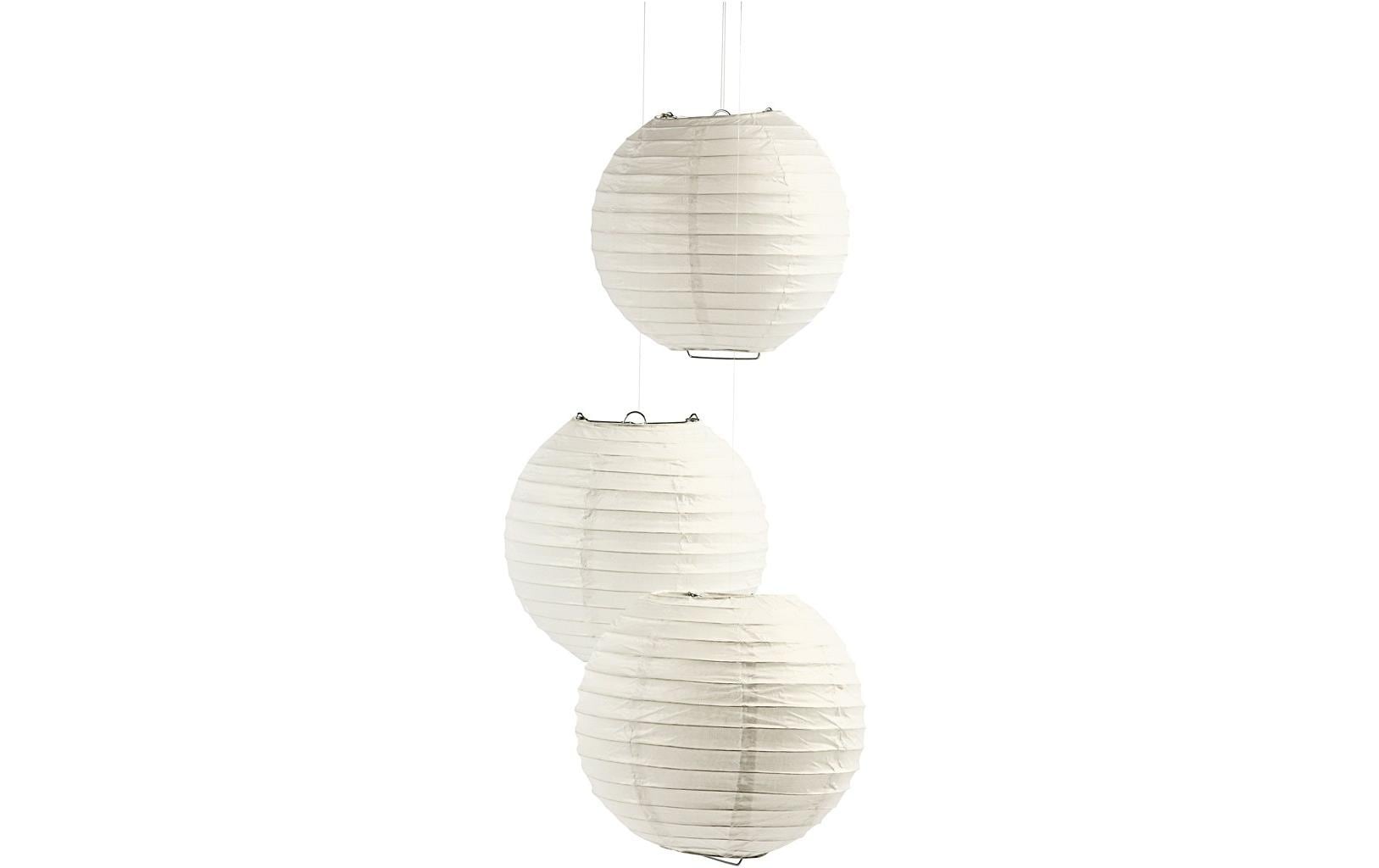 Creativ Company Papierlampion – Ø 35 cm – Papier, weiss – 1 Stück