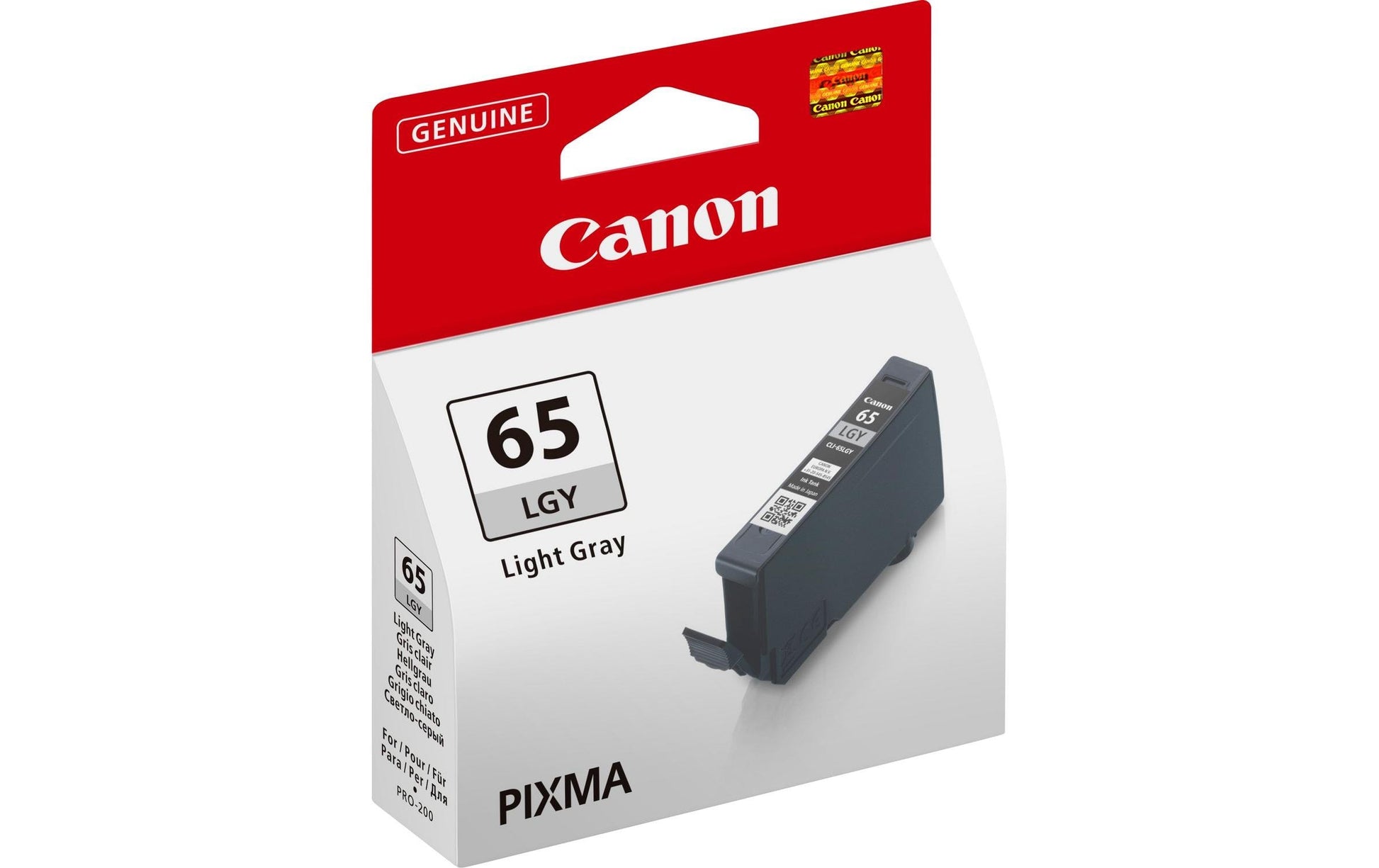 Canon Tintenpatrone CLI-65, hellgrau, 12,6 ml – für Inkjetdrucker/Multifunktionsgeräte