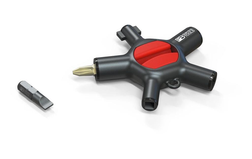 PB Swiss Tools Multi-Bit-Schraubenzieher-Set PH/SL/Dreieck/SQ, 9-teilig, magnetisch – PB 900.V01