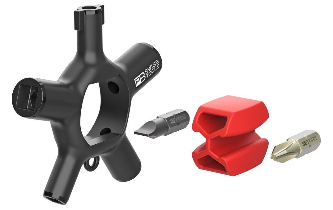 PB Swiss Tools Multi-Bit-Schraubenzieher-Set PH/SL/Dreieck/SQ, 9-teilig, magnetisch – PB 900.V01