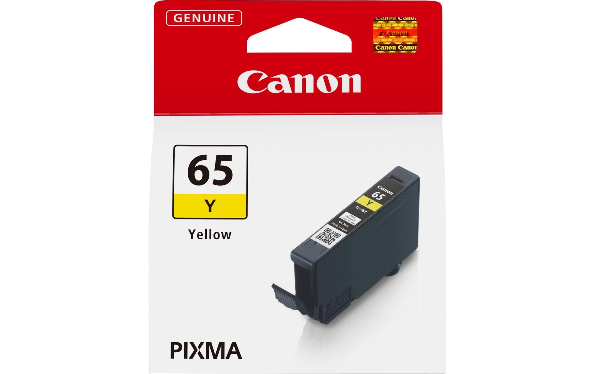 Canon Tintenpatrone CLI-65, Gelb, 12,6 ml – für CLI-65-kompatible Geräte