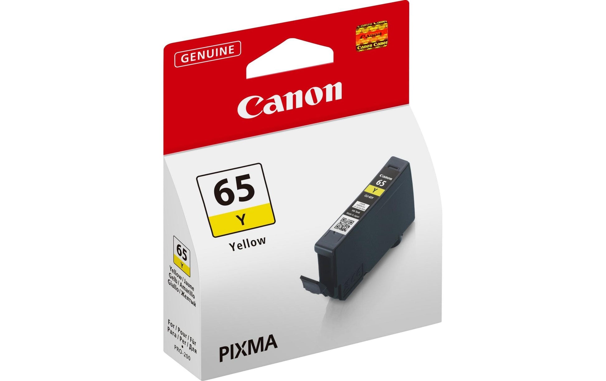 Canon Tintenpatrone CLI-65, Gelb, 12,6 ml – für CLI-65-kompatible Geräte