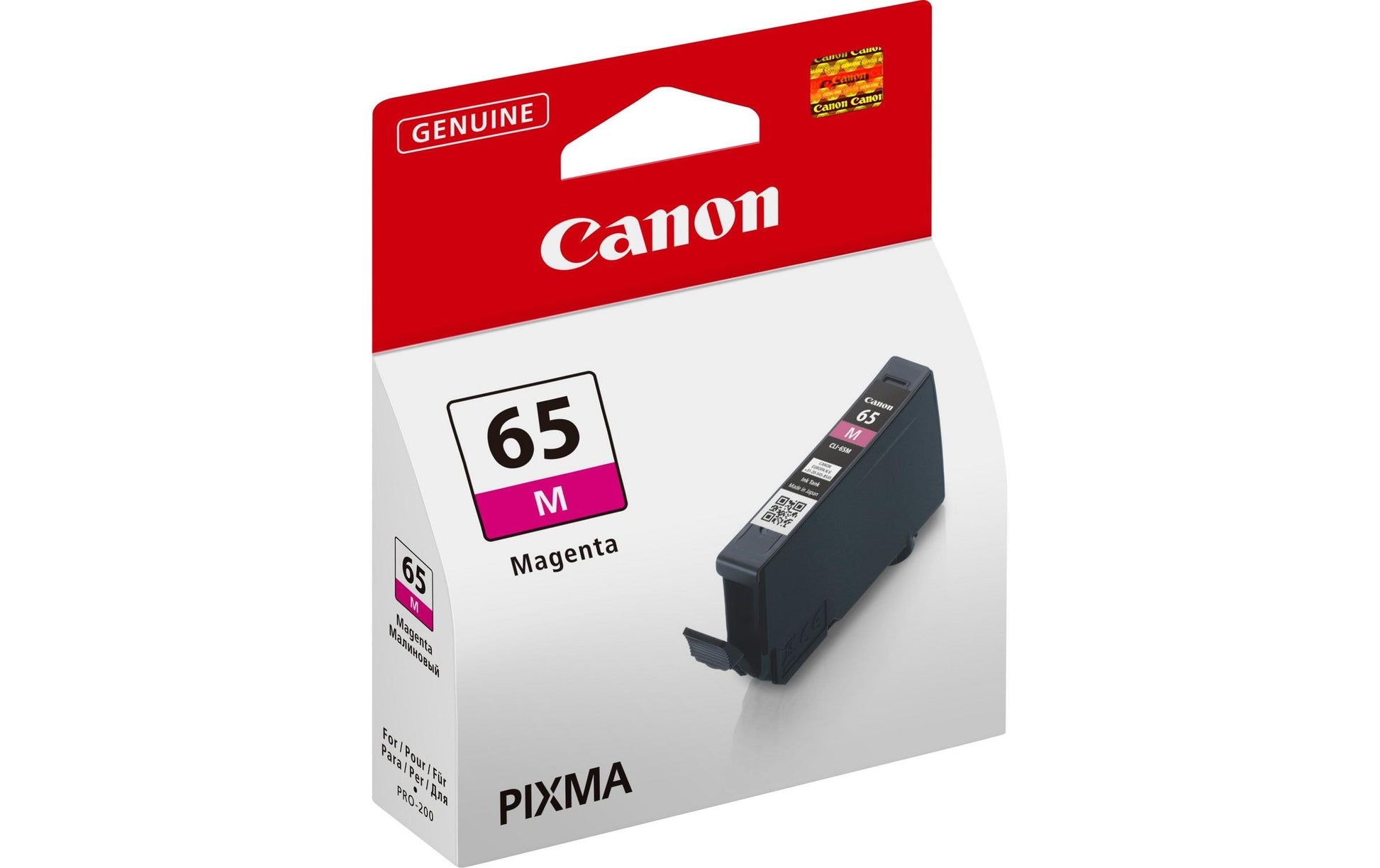 Canon Tintenpatrone CLI-65, magenta, 12,6 ml – für Tintenstrahldrucker/Multifunktionsgeräte