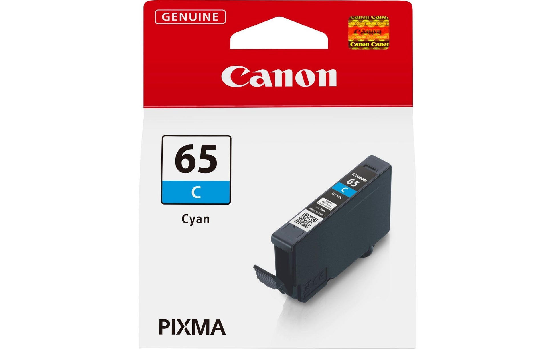 Canon Tintenpatrone CLI-65, cyan, 12,6 ml – für Inkjet- und Multifunktionsdrucker