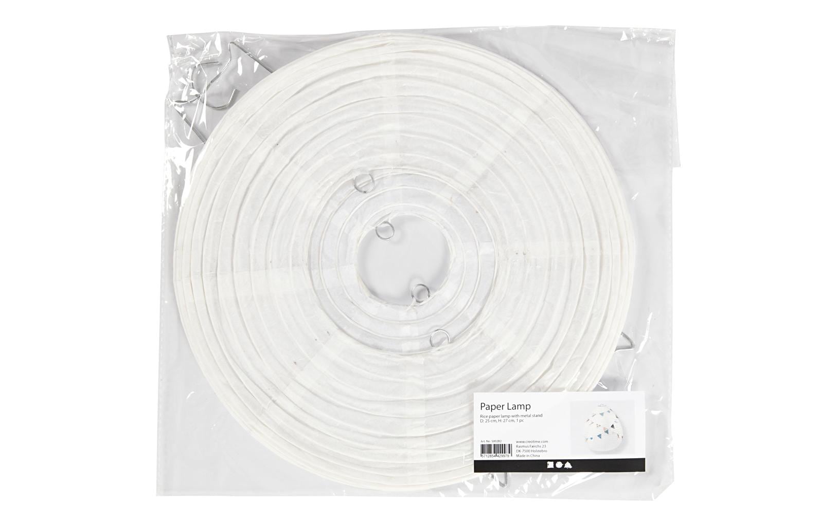 Creativ Company Papierlampion – Ø 25 × 27 cm – Papier, weiss