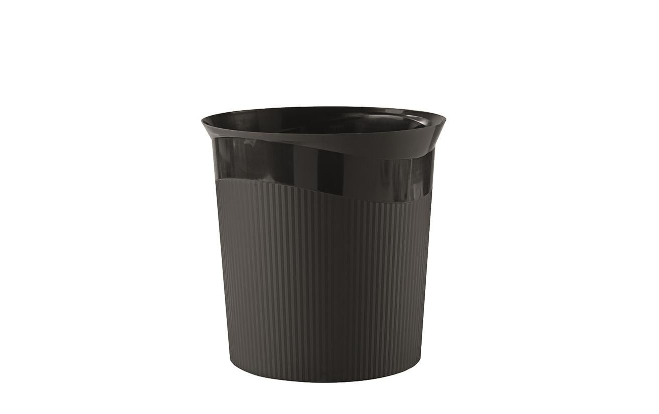 HAN Papierkorb Re-LOOP – 13 l – Kunststoff (PP), rund – schwarz