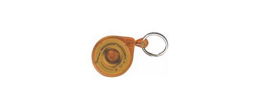 Rieffel Ausweishalter-Jojo KB Mini – Clip, Nylon, Gelb, Bandlänge 90 cm