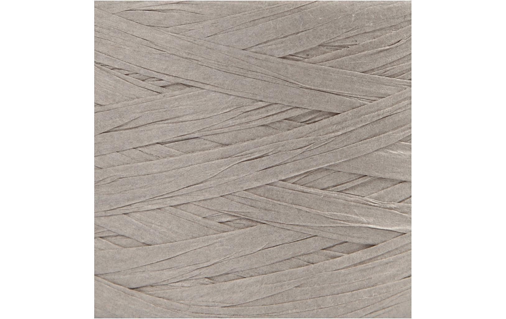 Creativ Company Geschenkband Papier Raffiabast Hellgrau – 8 mm × 100 m